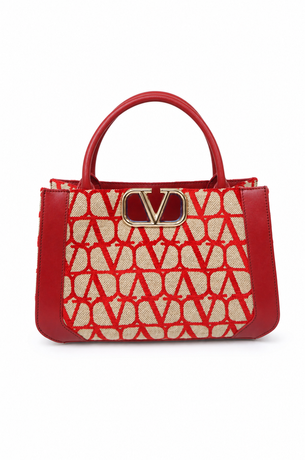 Valentino Garavani Small Toile Iconographe Tote Bag