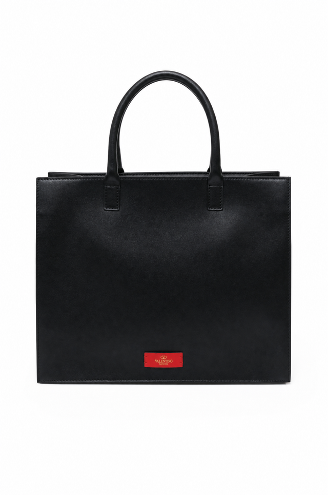 Valentino Garavani VLogo Escape Leather Tote Bag with Shoulder Strap