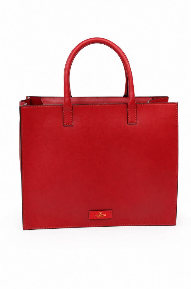 Valentino Garavani VLogo Escape Leather Tote Bag with Shoulder Strap