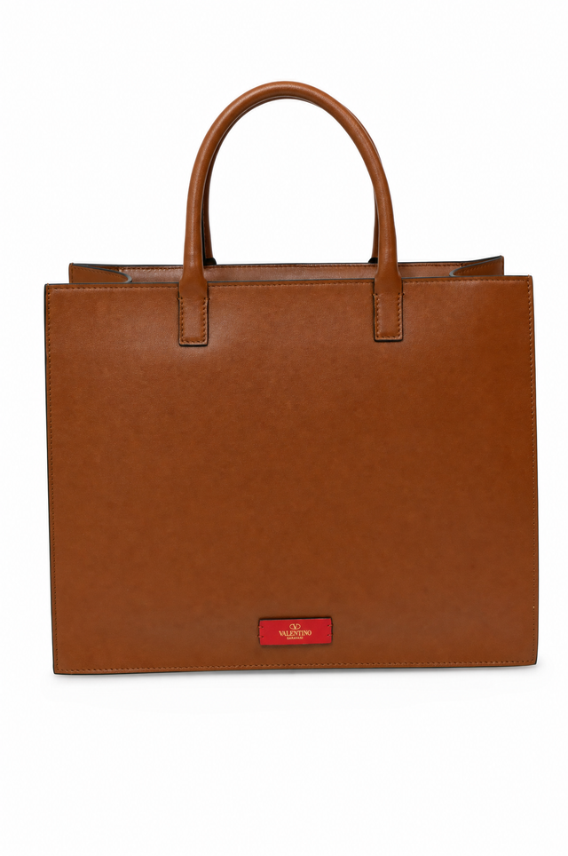 Valentino Garavani VLogo Escape Leather Tote Bag with Shoulder Strap