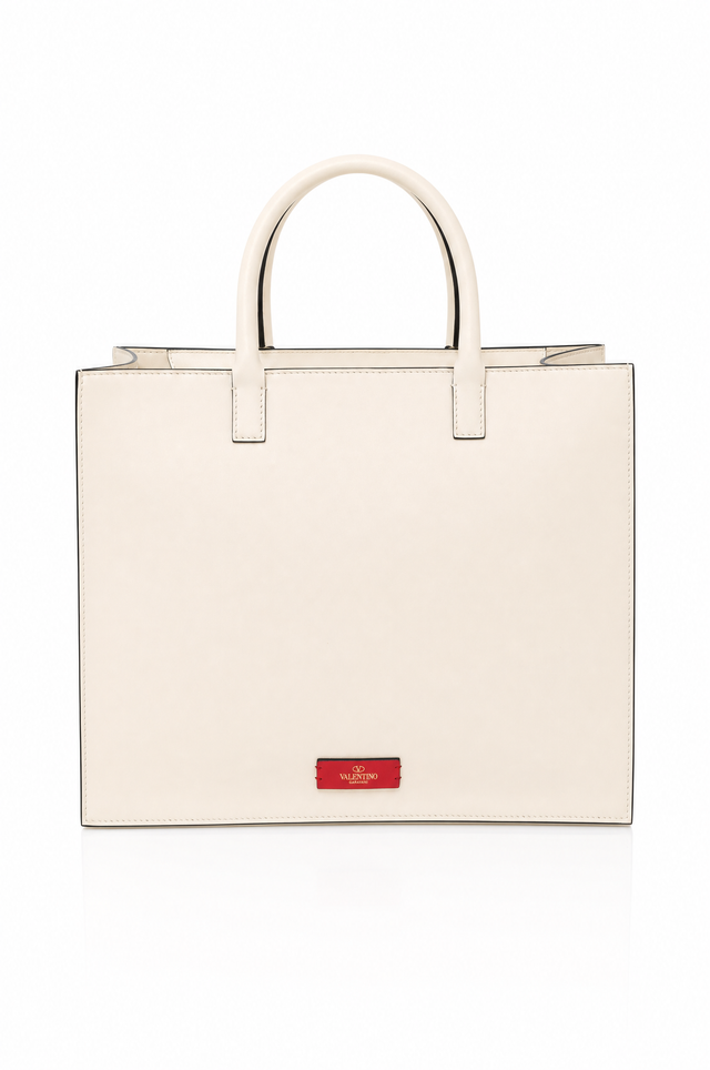 Valentino Garavani VLogo Escape Leather Tote Bag with Shoulder Strap