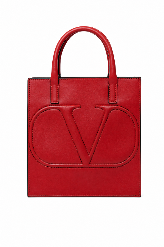 Valentino Garavani Small VLogo Escape Leather Tote Bag