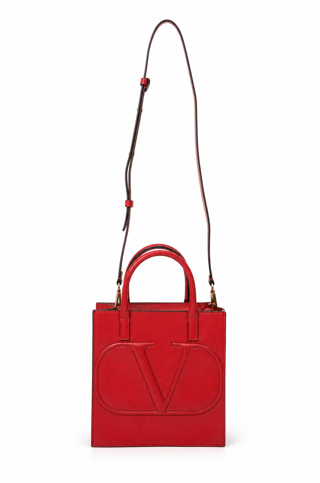 Valentino Garavani Small VLogo Escape Leather Tote Bag
