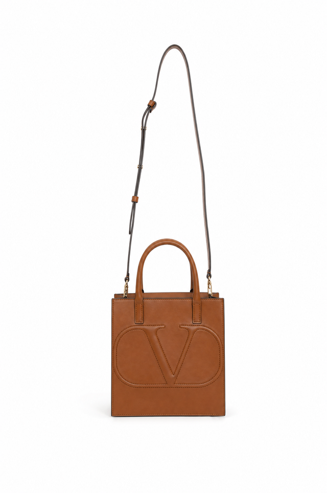 Valentino Garavani Small VLogo Escape Leather Tote Bag