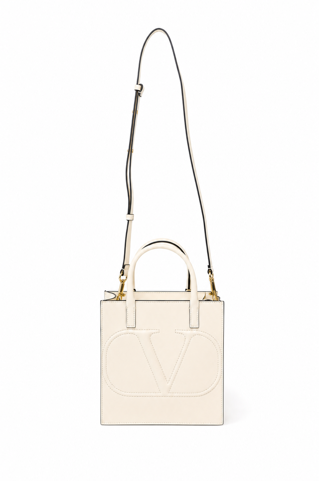 Valentino Garavani Small VLogo Escape Leather Tote Bag