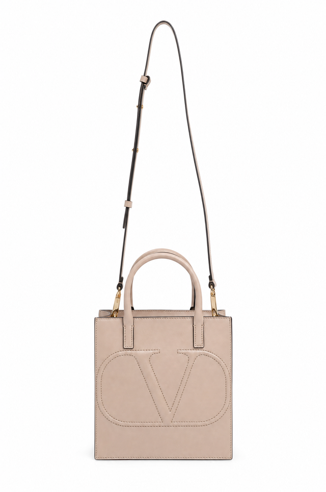 Valentino Garavani Small VLogo Escape Leather Tote Bag
