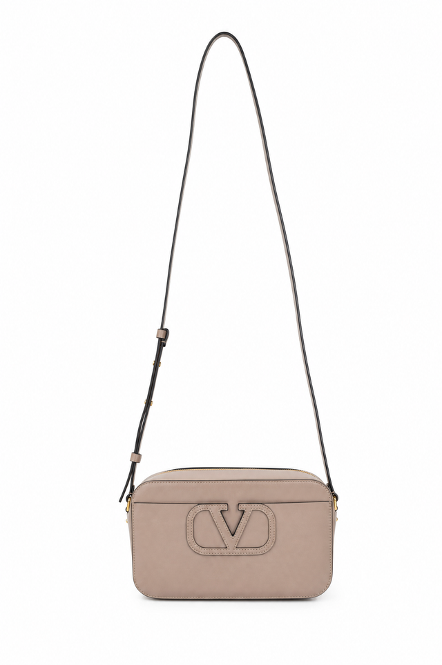 Valentino Garavani VLogo Escape Leather Camera Crossbody Bag