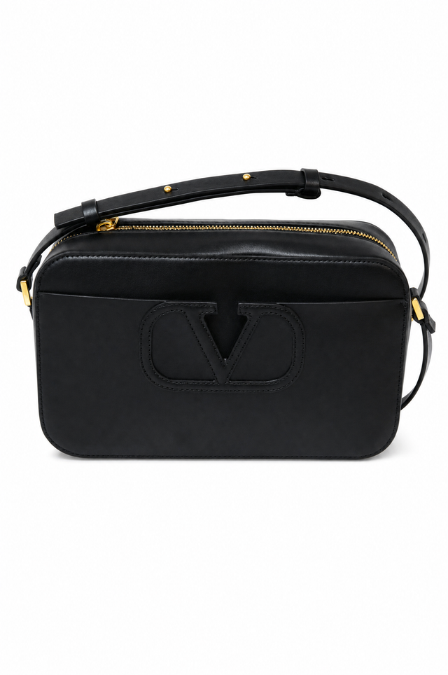 Valentino Garavani VLogo Escape Leather Camera Crossbody Bag