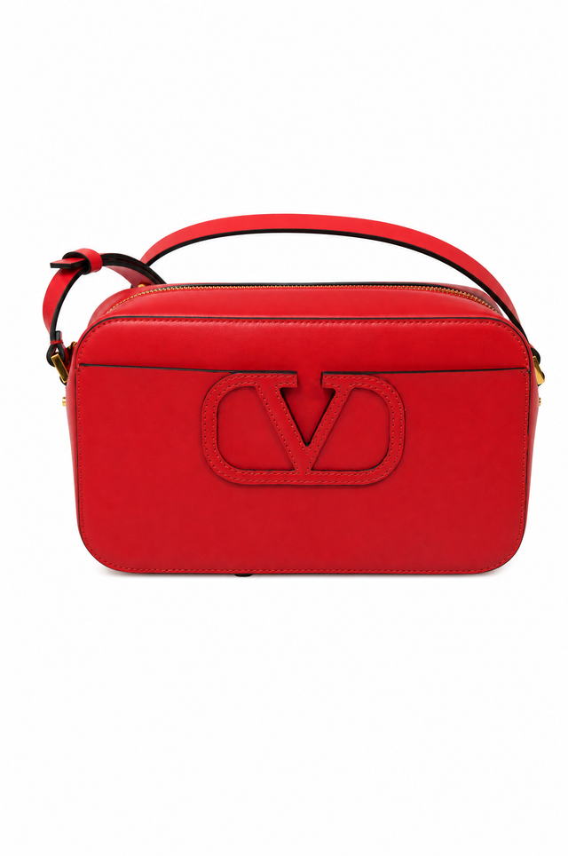 Valentino Garavani VLogo Escape Leather Camera Crossbody Bag
