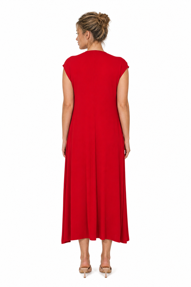 Valentino Garavani Front-Tie Draped Maxi Dress