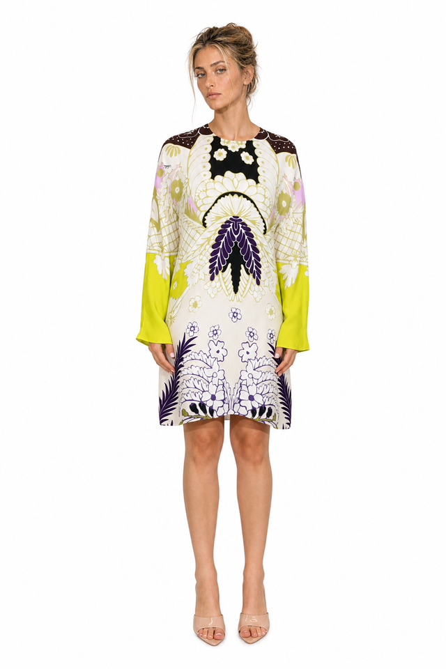 Valentino Garavani Printed Silk Shift Dress