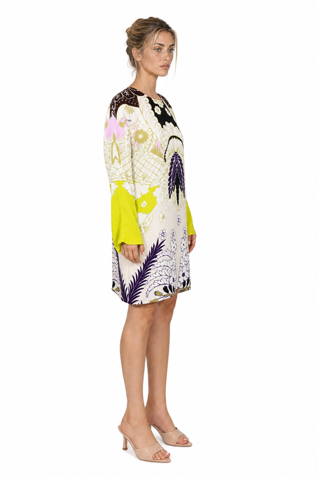Valentino Garavani Printed Silk Shift Dress