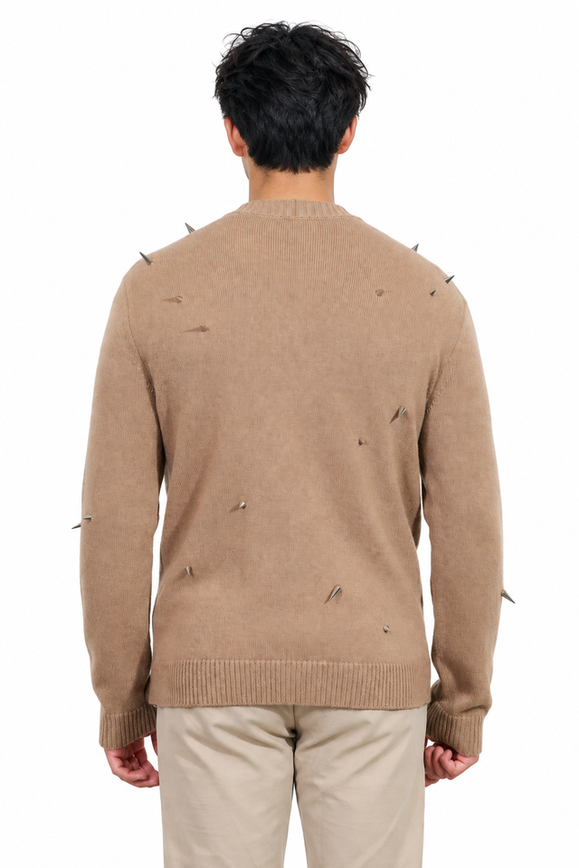 Valentino Spiked Cashmere Cardigan