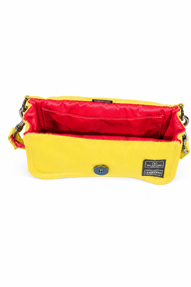 Valentino Garavani x Porter Locò Nylon Crossbody Shoulder Bag in Yellow