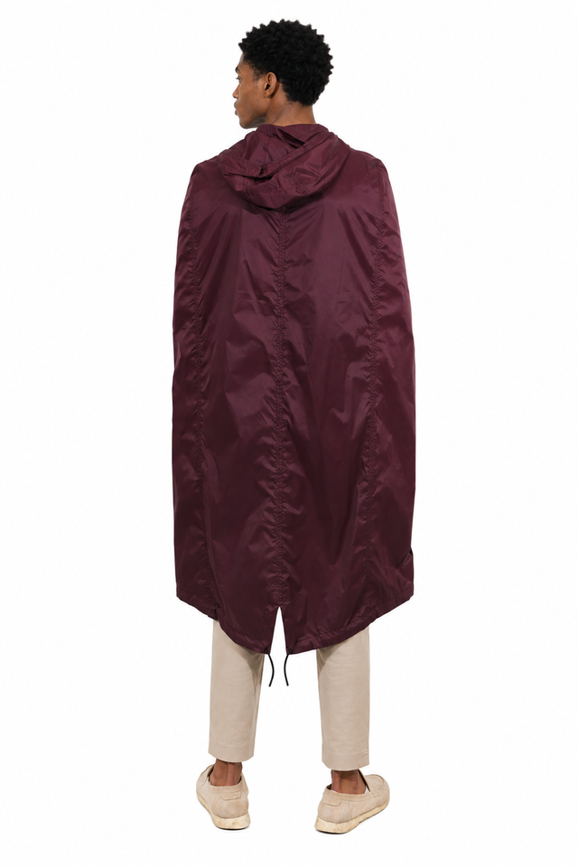 Valentino Hooded Nylon Parka Cape