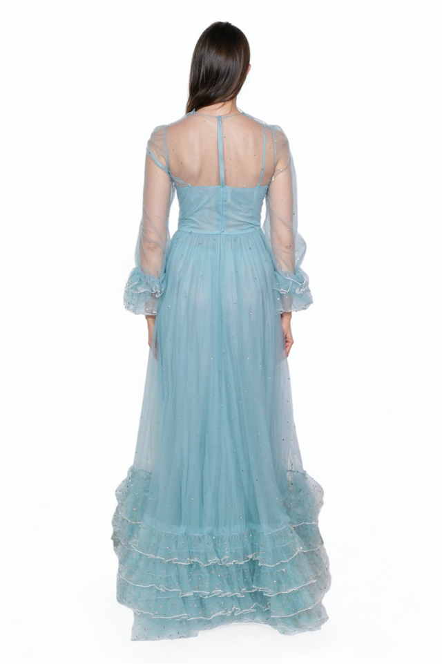 Valentino Powder Blue Tulle Gown