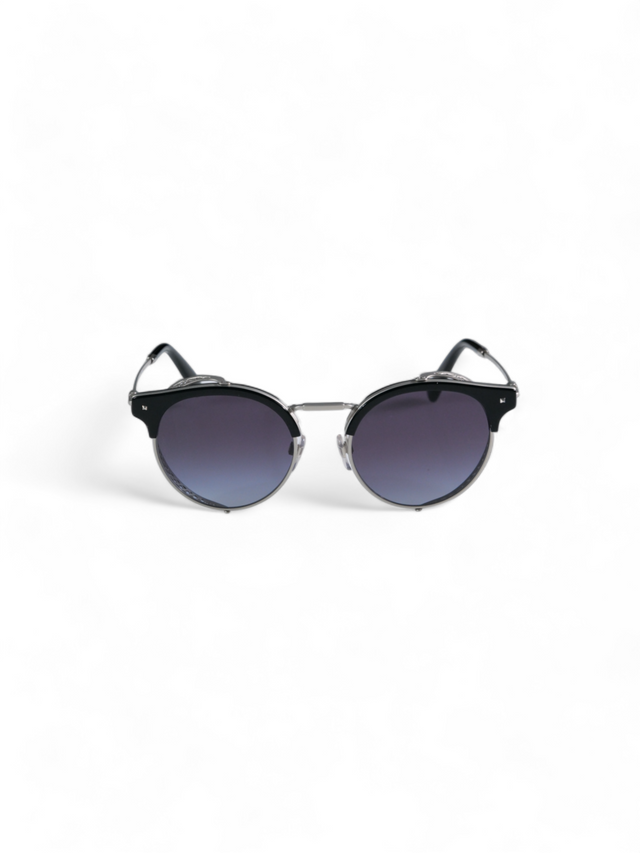 Valentino Garavani Luxurious Metal and Acetate Sunglasses with Detailed Mesh Side Accents and Gradient Lenses