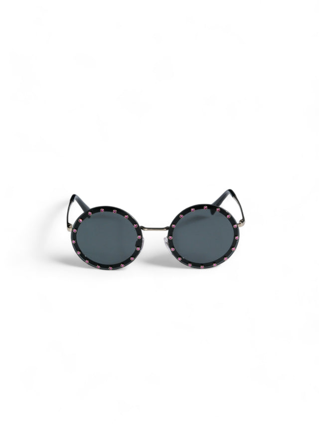 Valentino Garavani Edgy Round Studded Sunglasses with Gradient Lenses