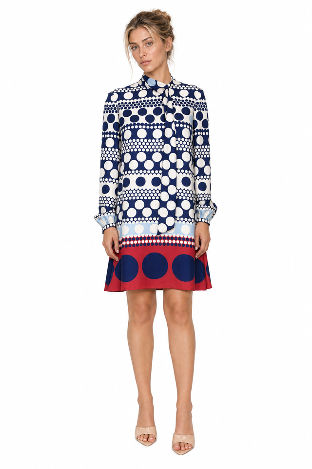 Valentino Polka Dot Print Mini Dress