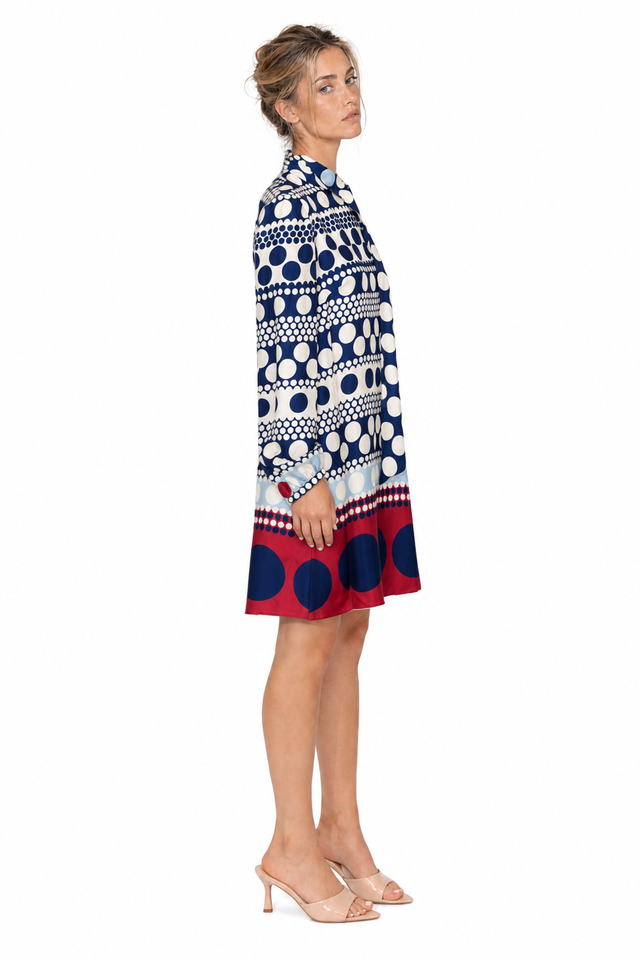 Valentino Polka Dot Print Mini Dress