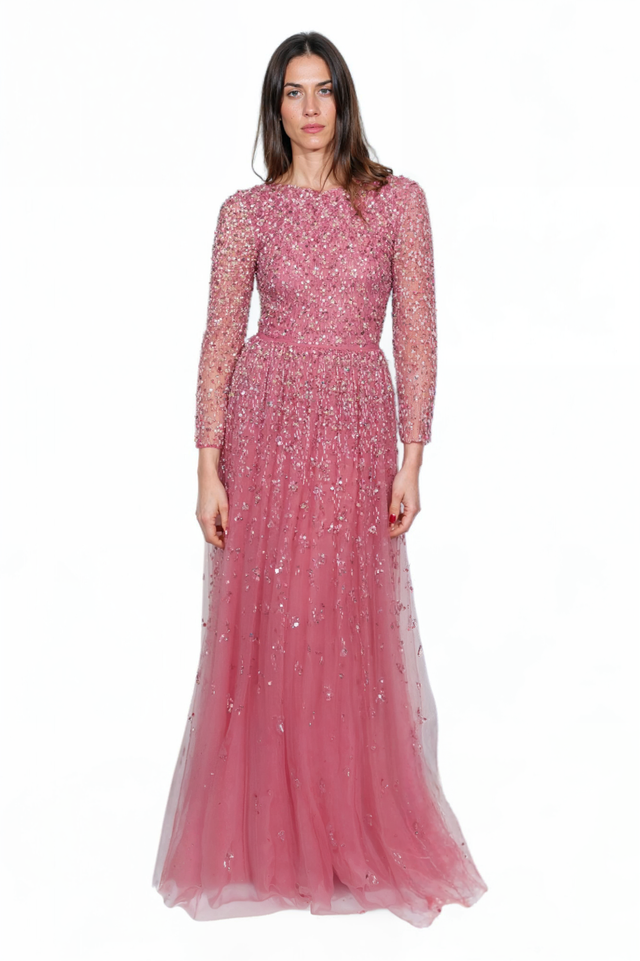 Valentino Sequined Pink Tulle Gown - Radiant Elegance