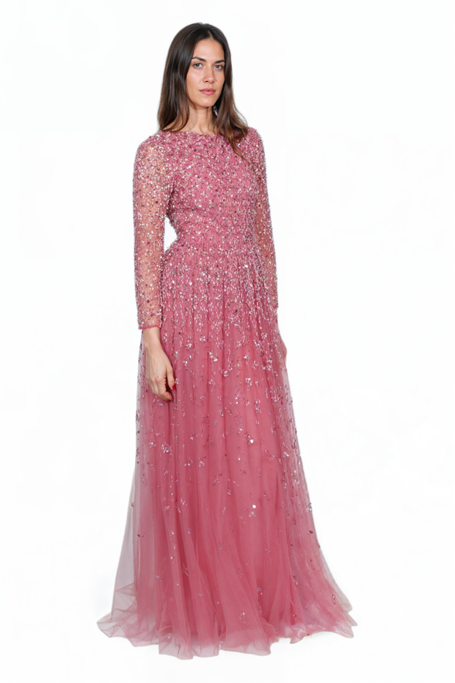 Valentino Sequined Pink Tulle Gown - Radiant Elegance