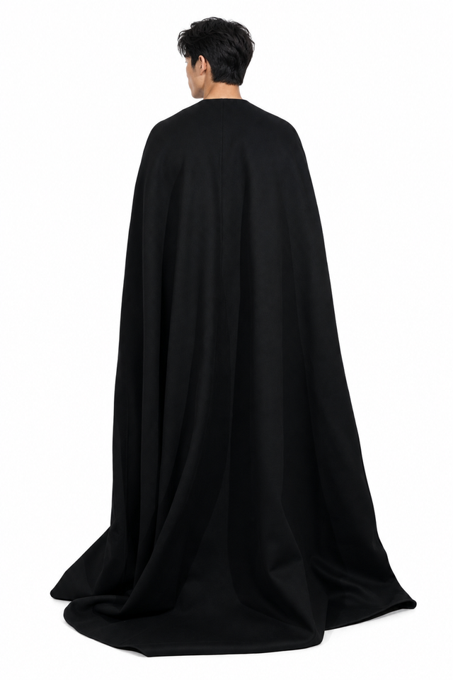 Valentino Floor-Length Wool Cape