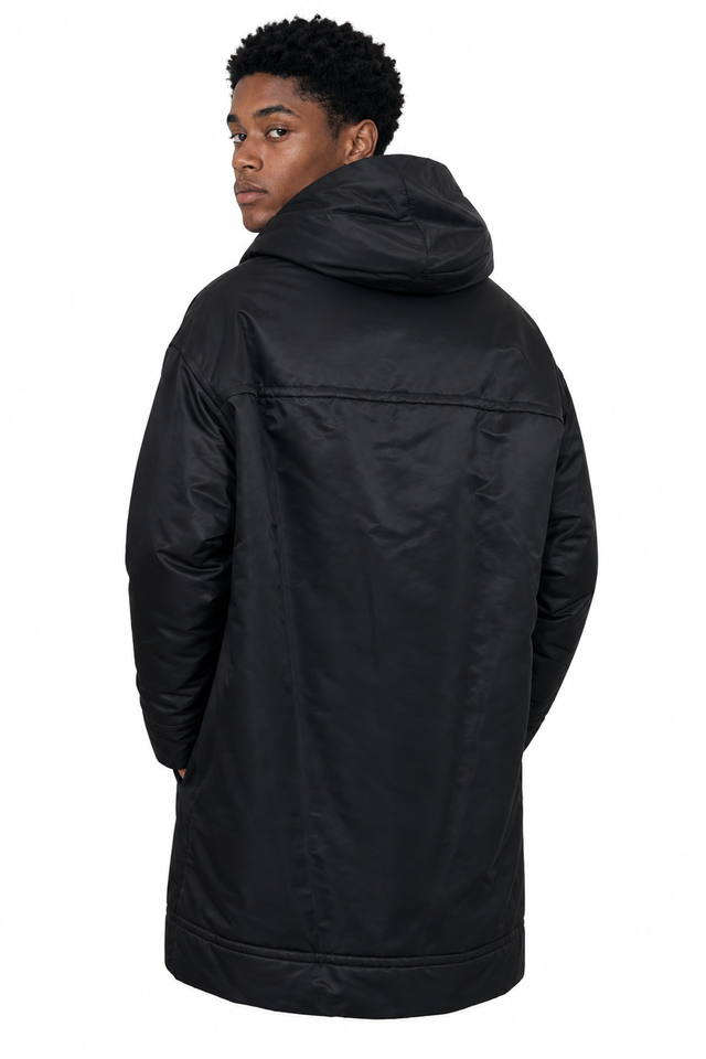 Valentino Hooded Half-Zip Oversized Parka