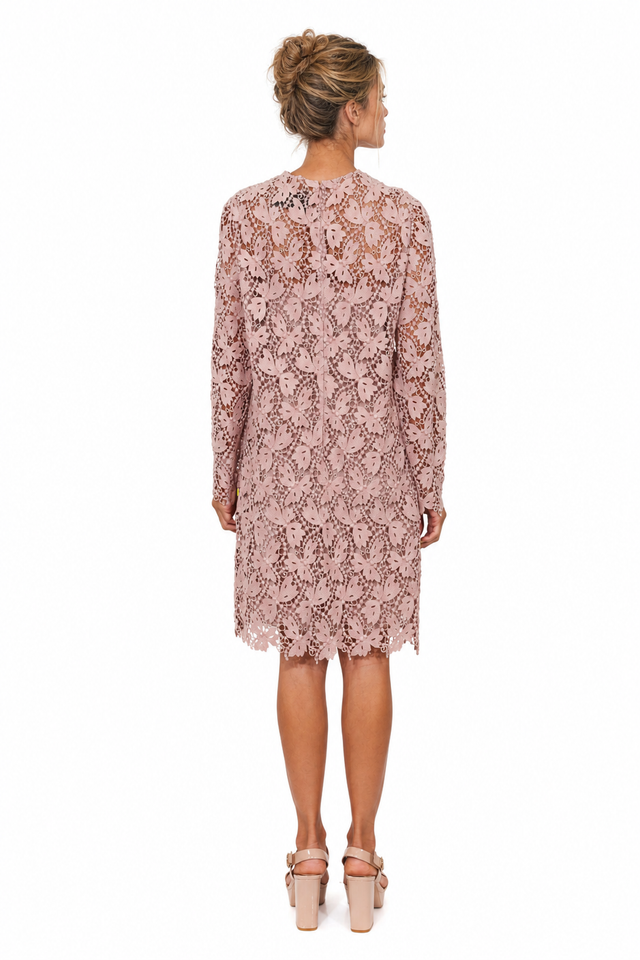 Valentino Garavani Floral Guipure Lace Shift Dress