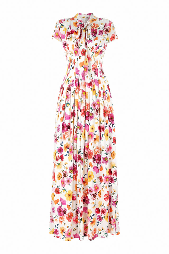 Mikael Aghal Floral Maxi Dress
