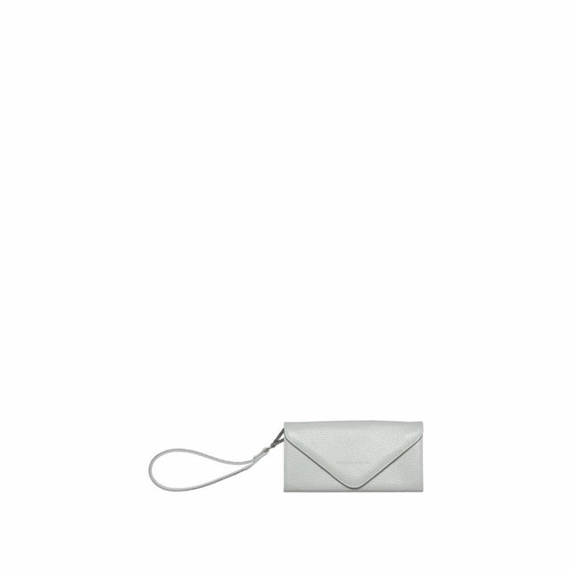 Fabiana Filippi Light Grey Envelope Wristlet Clutch