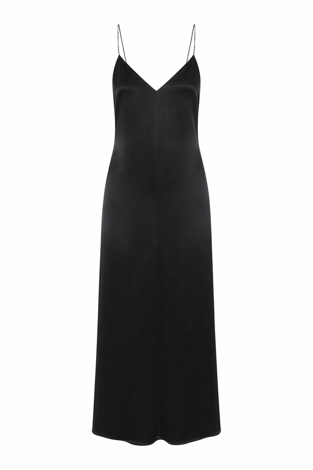 Fabiana Filippi Silk Slip Maxi Dress