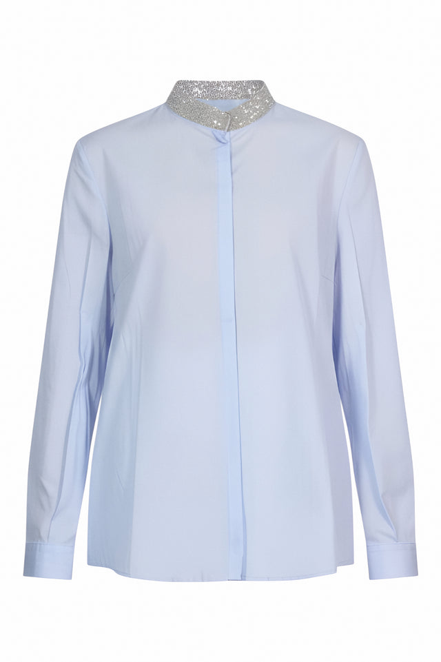 Fabiana Filippi Oversized Collar Cotton Blouse