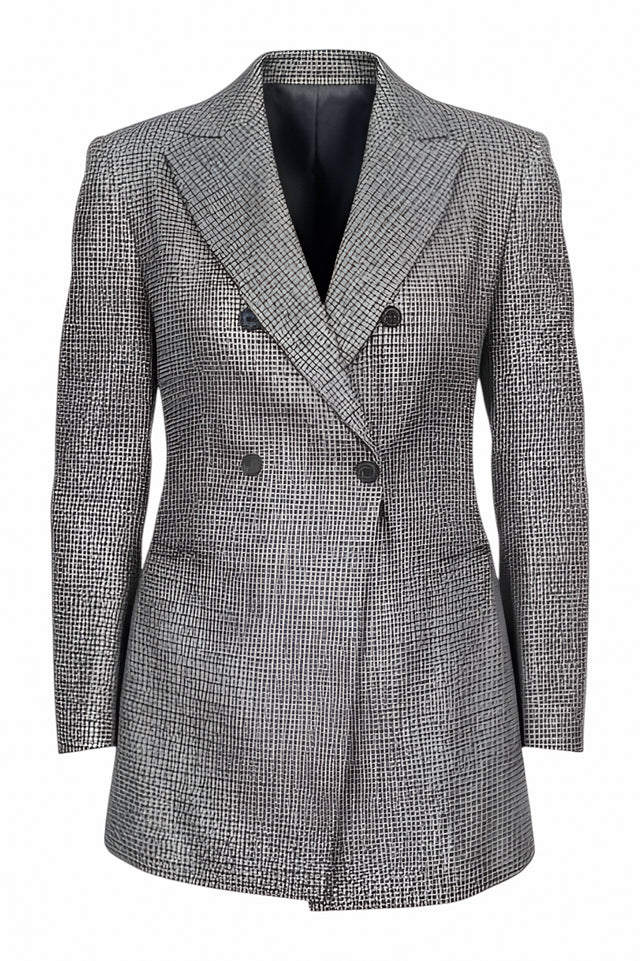 Fabiana Filippi Houndstooth Double-Breasted Blazer