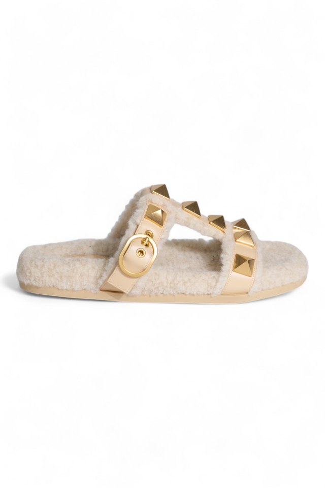 Valentino Garavani Cozy Glamour Studded Slippers