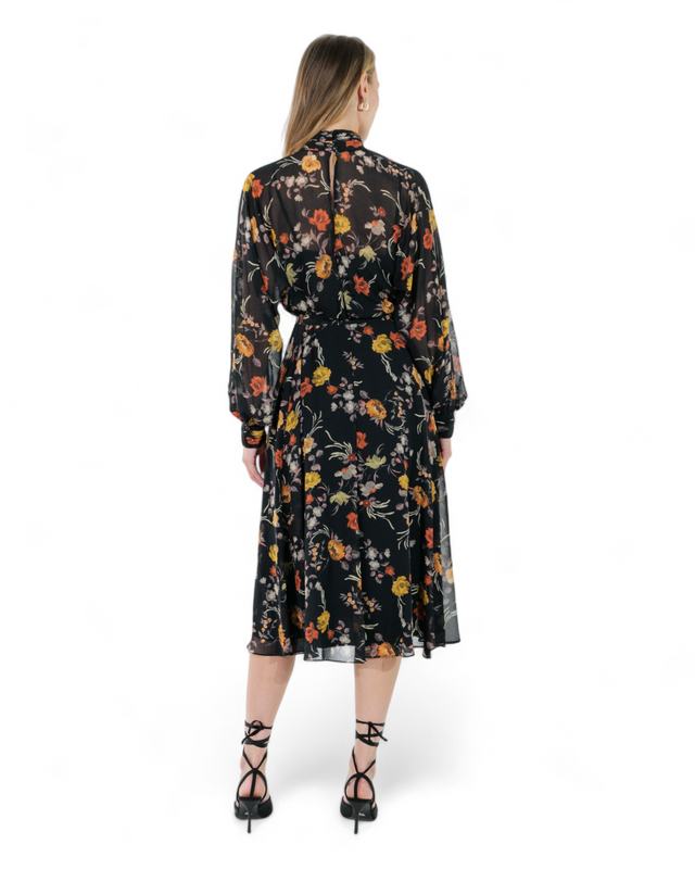 Mikael Aghal Autumn Bloom Midi Dress