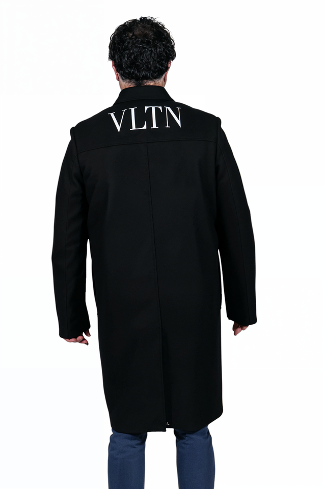 Valentino VLTN Logo Wool Coat