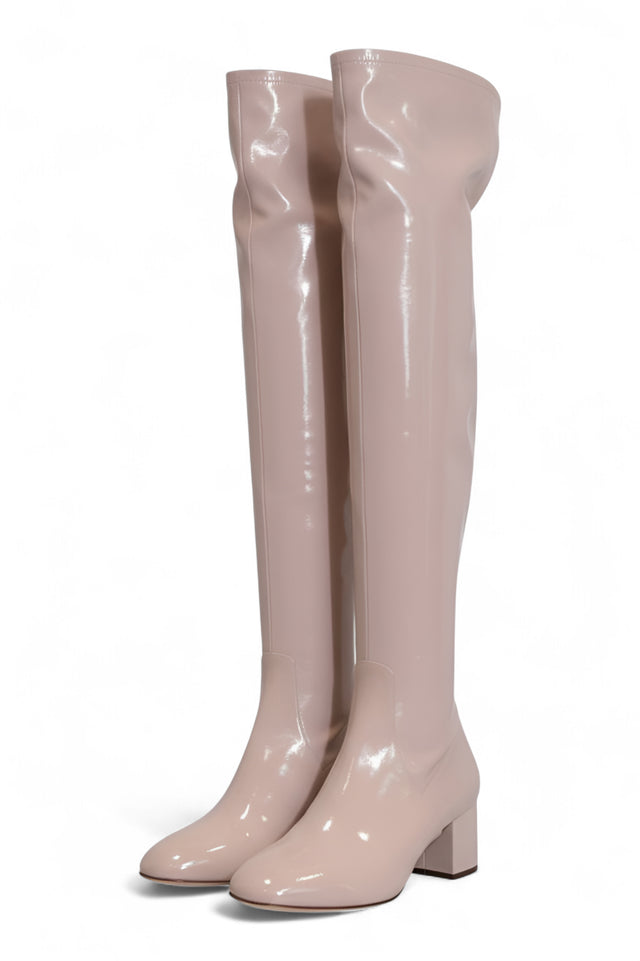 Valentino Garavani Women's  Patent Leather Over-the-Knee Boots