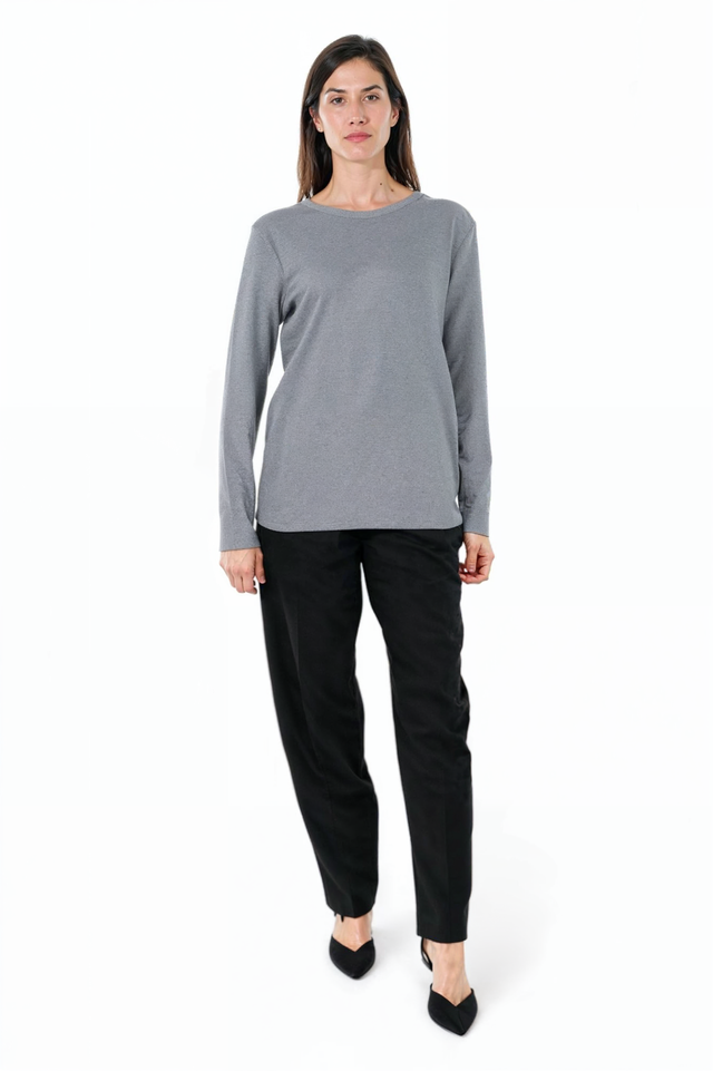 Fabiana Filippi Light Grey Long Sleeve Knit Top