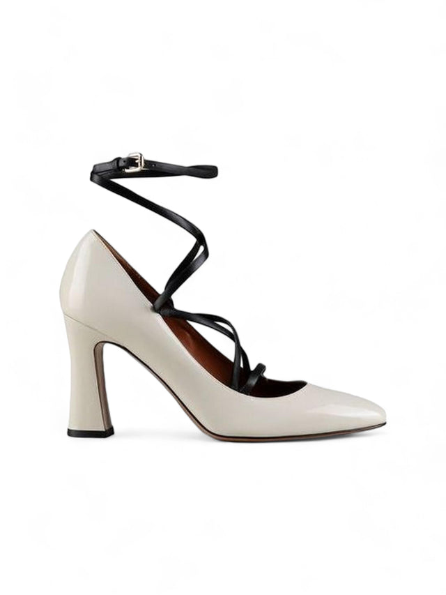 Valentino Garavani Ivory Chic Lace-Up Heels