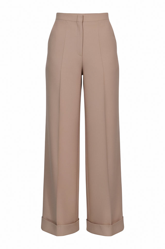 Valentino High-Waist Wide-Leg Pants