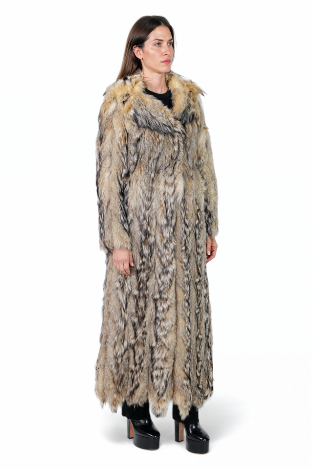 Valentino Argentinian Fox Fur Full-Length Coat