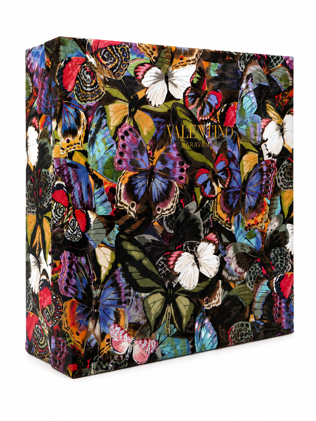 Valentino Garavani Suede Ankle Boots with Multicolor Butterfly Appliqué