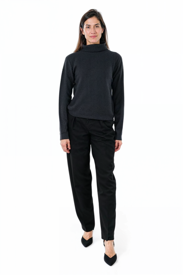 Fabiana Filippi Charcoal Turtleneck Sweater