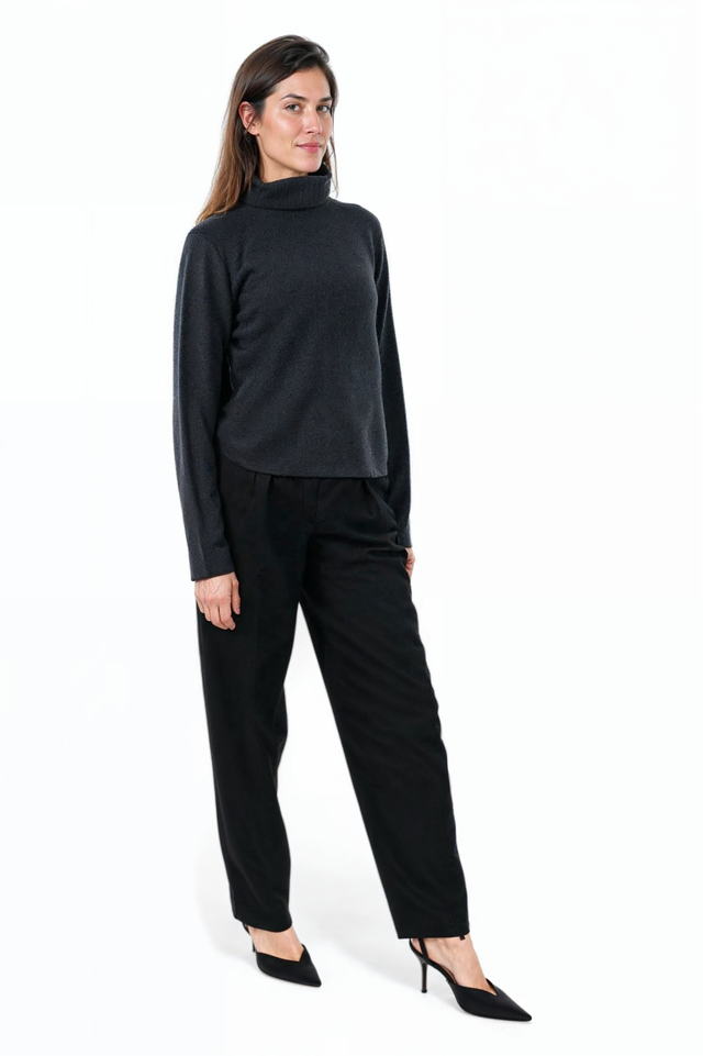 Fabiana Filippi Charcoal Turtleneck Sweater