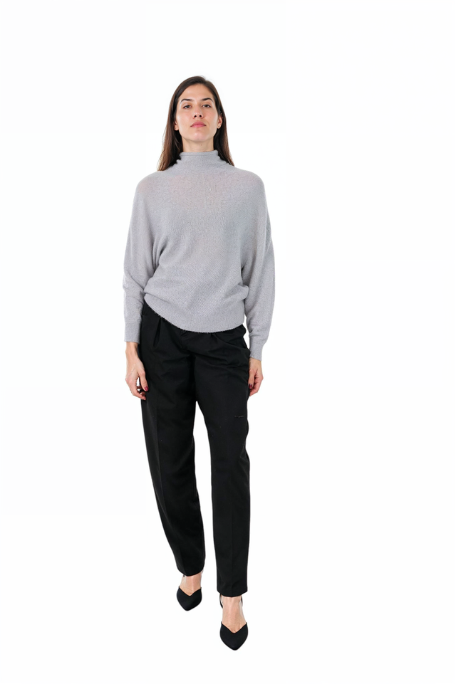 Fabiana Filippi Light Grey Turtleneck Sweater