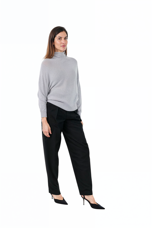 Fabiana Filippi Light Grey Turtleneck Sweater