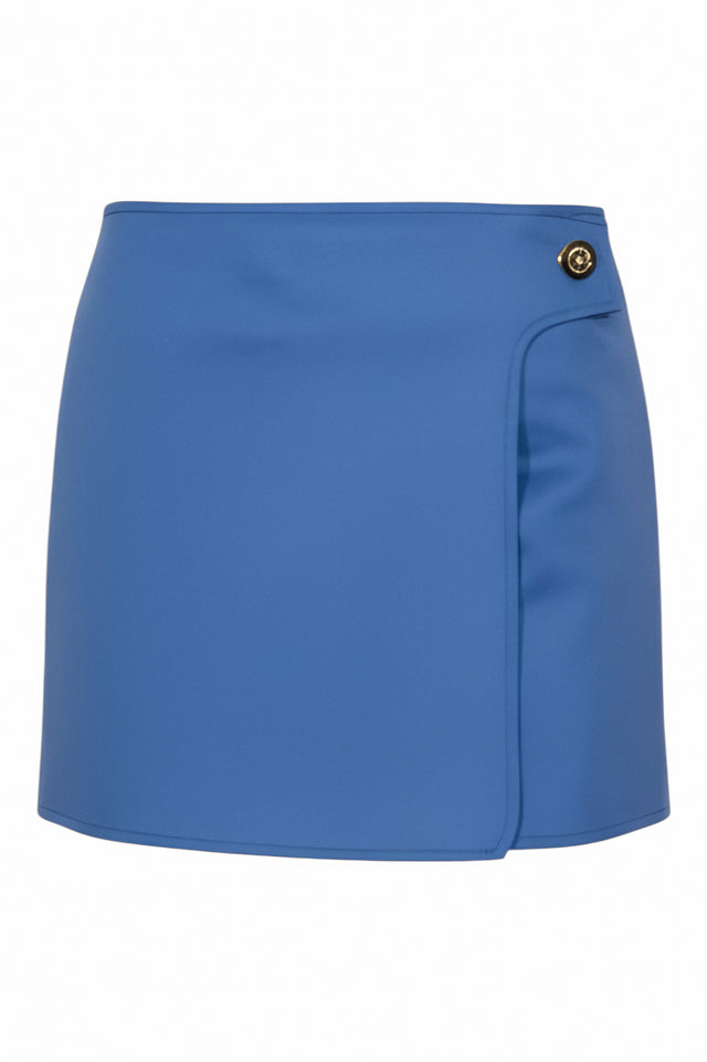 Valentino Blue Tailored Wrap Skort