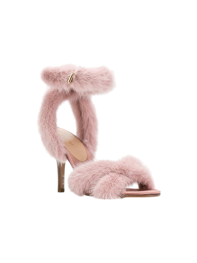 Valentino Garavani Plush Fur Heels