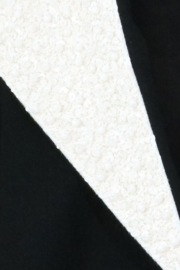 Valentino Black Wool Coat with Shearling Collar